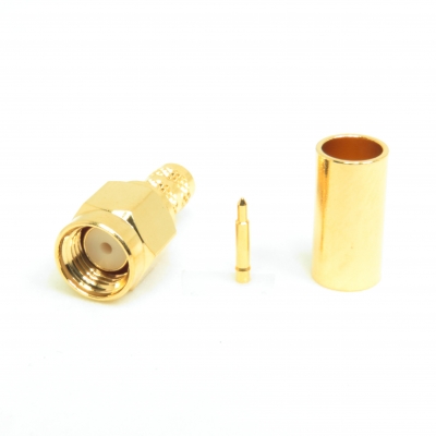 SMA Connector Crimp Plug for RG142 RG400